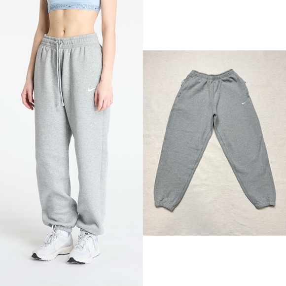 Nike Pants - Nike Women Gray Sweatpants Small Athleisure Fleece Jogger Gym Workout Streetwear